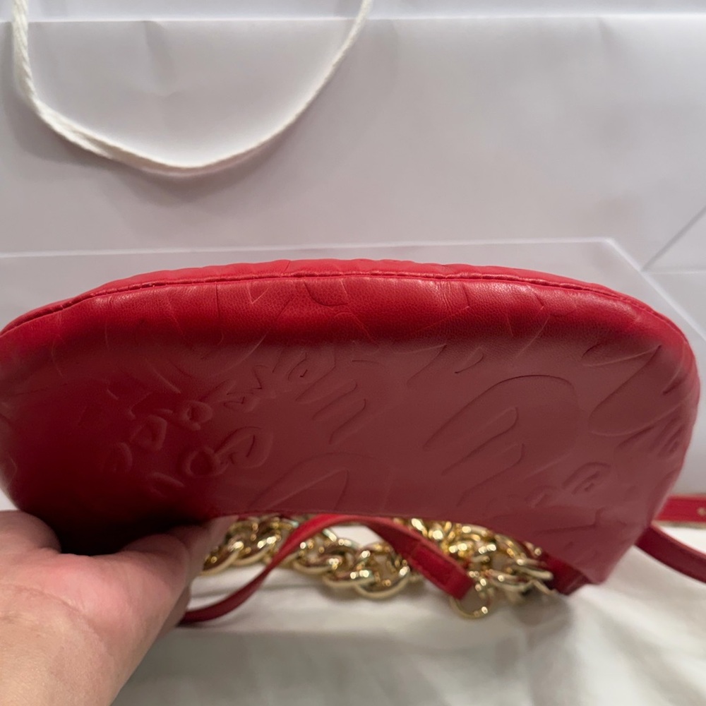 Versace Jeans Collection Red Quilted Mini Crossbody with Gold Hardware - Picture 2 of 5